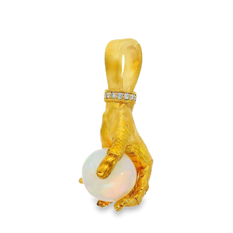 One of One 24k Gold Hand of Trax Pendant 71020