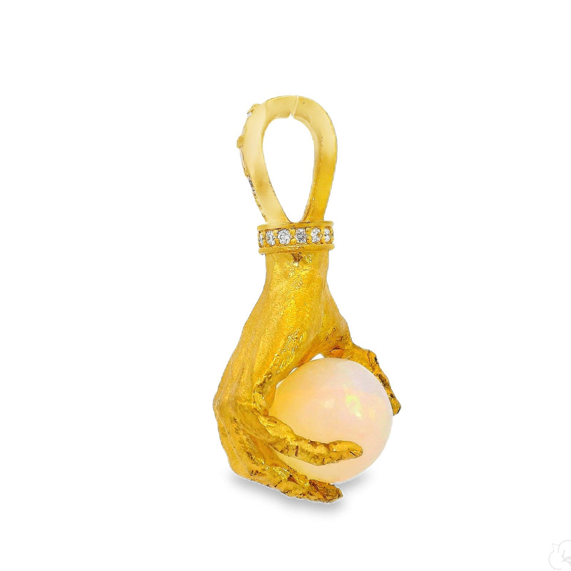 One of One 24k Gold Hand of Trax Pendant 71020