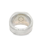 Carnelian Silver Ring With Natural Diamonds 71024