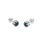 Ocean Blue Flower Earrings 5349