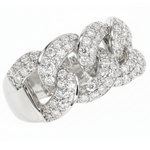 14K Gold Miami Cuban Link Diamond Ring 65851