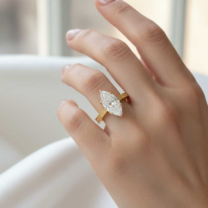 Starlight Marquise Engagement Ring 71116
