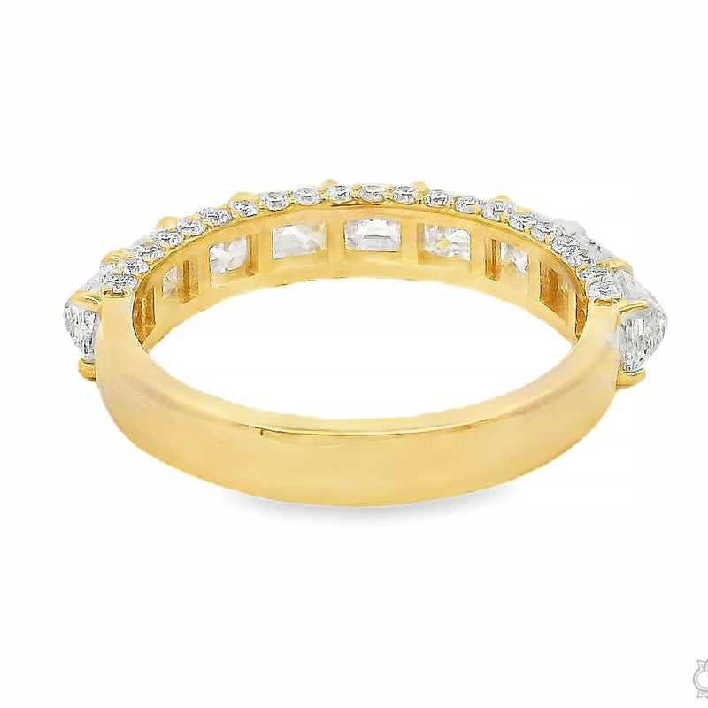 Upside Down Asscher Diamond Band 70825 - Image 6