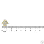 25PT Upside Down Diamond Flower Earrings 13 mm 70717 - Image 6