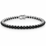 Upside Down Black Diamond Tennis Bracelet 71612