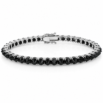 Upside Down Black Diamond Tennis Bracelet 71612