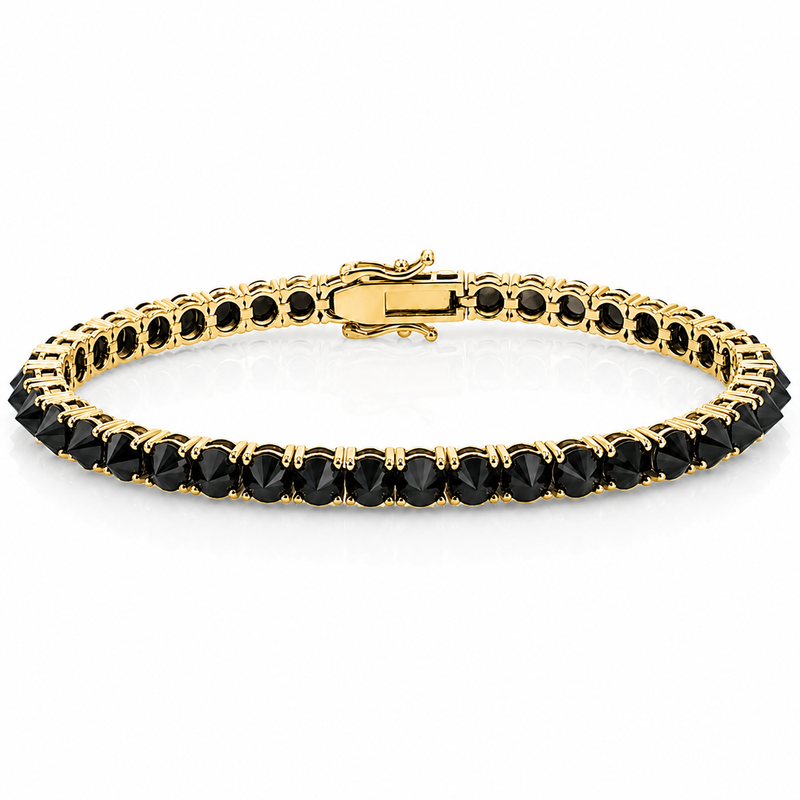 Upside Down Black Diamond Tennis Bracelet 71612