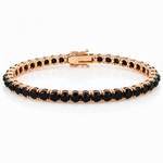 Upside Down Black Diamond Tennis Bracelet 71612