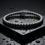 Upside Down Black Diamond Tennis Bracelet 71612