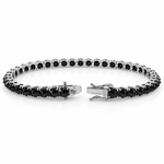 Upside Down Black Diamond Tennis Bracelet 71612