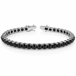 Upside Down Black Diamond Tennis Bracelet 71612