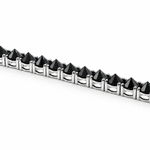 Upside Down Black Diamond Tennis Bracelet 71612