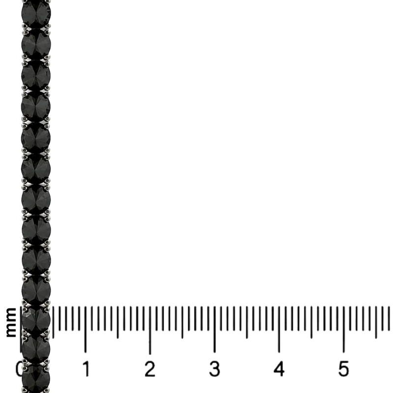 Upside Down Black Diamond Tennis Bracelet 71612