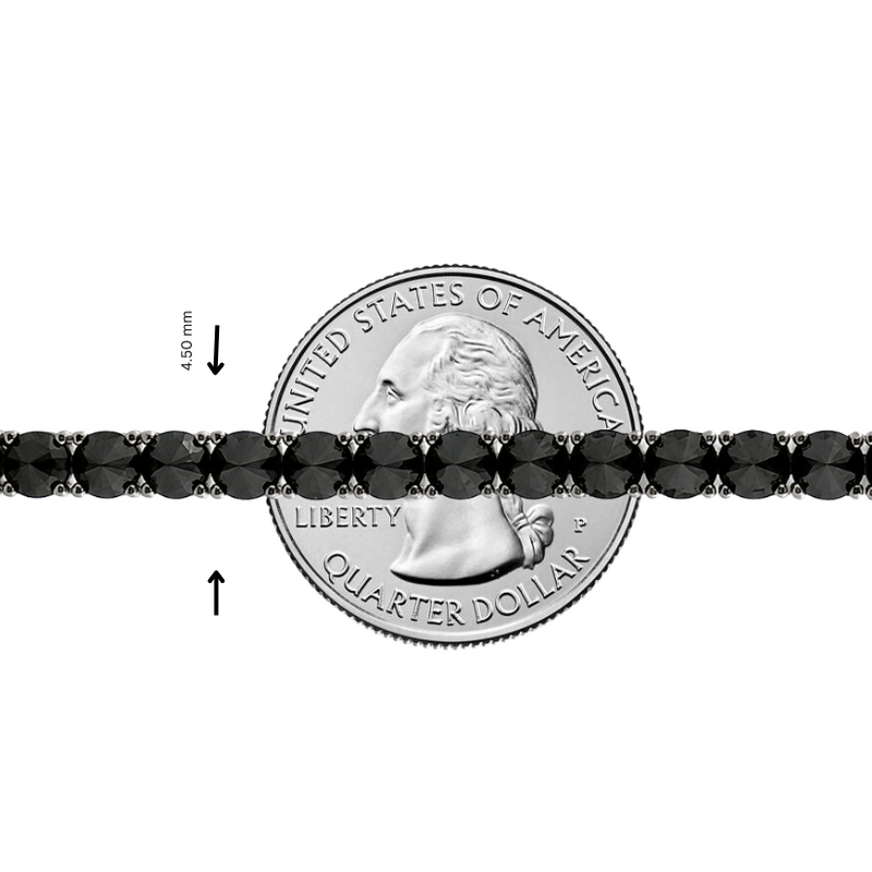 Upside Down Black Diamond Tennis Bracelet 71612