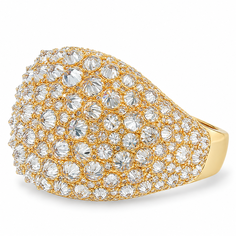 Upside Down Natural Diamond Ring 71811