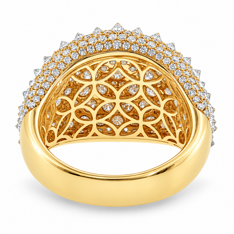 Upside Down Natural Diamond Ring 71811