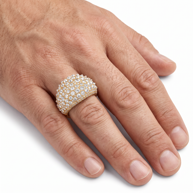 Upside Down Natural Diamond Ring 71811