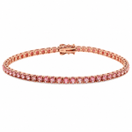 Upside Down Pink Diamond Tennis Bracelet 71613