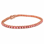 Upside Down Pink Diamond Tennis Bracelet 71613