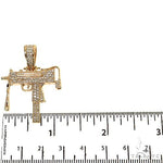 Uzi submachine Gun Diamond Pendant 68881 - Image 5