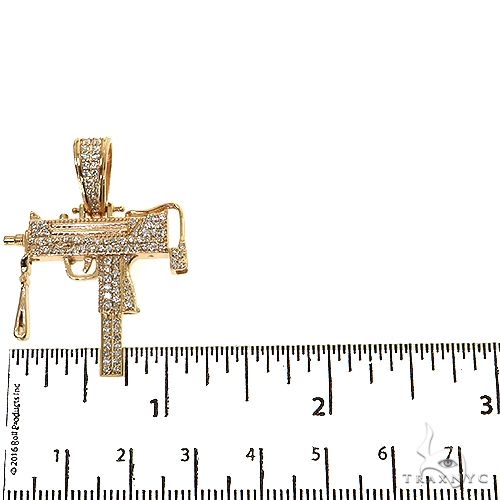 Uzi submachine Gun Diamond Pendant 68881 - Image 5
