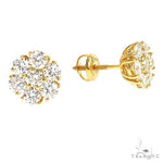 VS Diamond Flower Earrings 67068 - Image 2