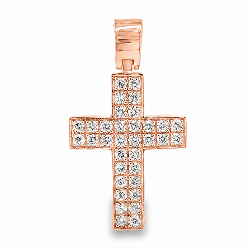 VS Arctic Cross Crucifix in 14K gold, view 3