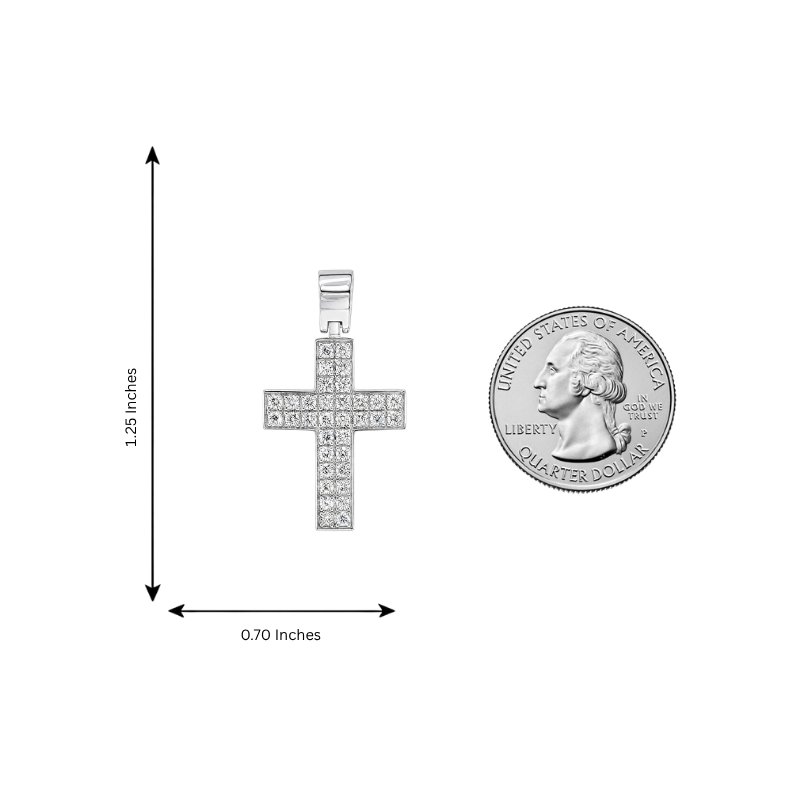 VS Arctic Cross Crucifix in 14K gold, view 9