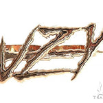 10K Gold 'VYZ' Double Finger Ring 66364 - Image 1