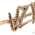 10K Gold 'VYZ' Double Finger Ring 66364 - Image 2