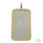 Greek Motif Dog Tag Pendant with 1 Ounce Platinum 999,5 Switzerland Bar 66411 - Image 1