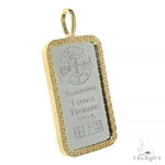 Greek Motif Dog Tag Pendant with 1 Ounce Platinum 999,5 Switzerland Bar 66411 - Image 2
