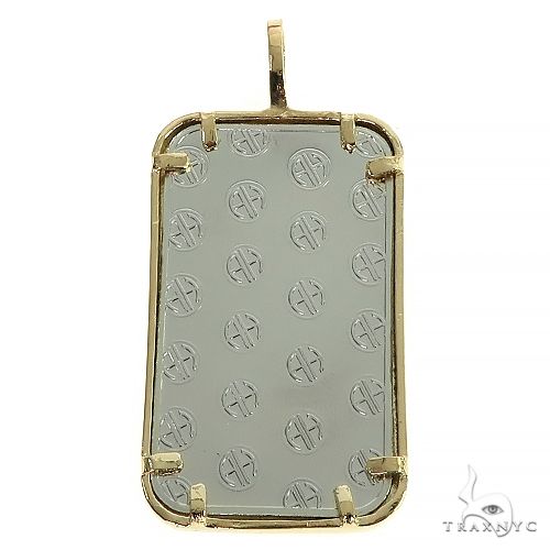 Greek Motif Dog Tag Pendant with 1 Ounce Platinum 999,5 Switzerland Bar 66411 - Image 3