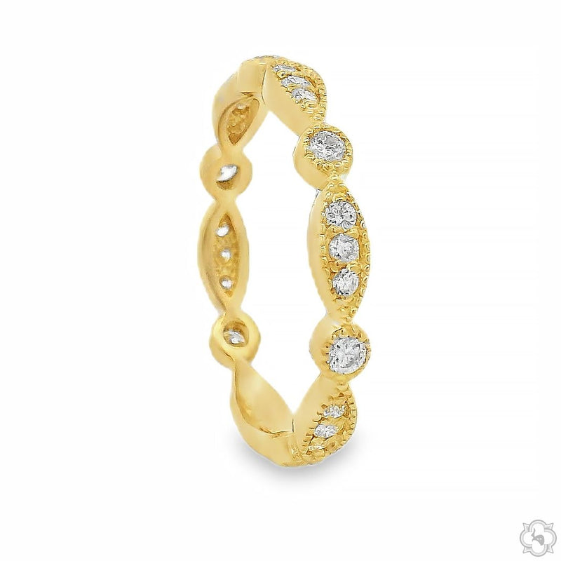 Vintage Inspired Diamond Band 70792 - Image 2