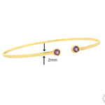 Violet Light Open Bangle 70606 - Image 6