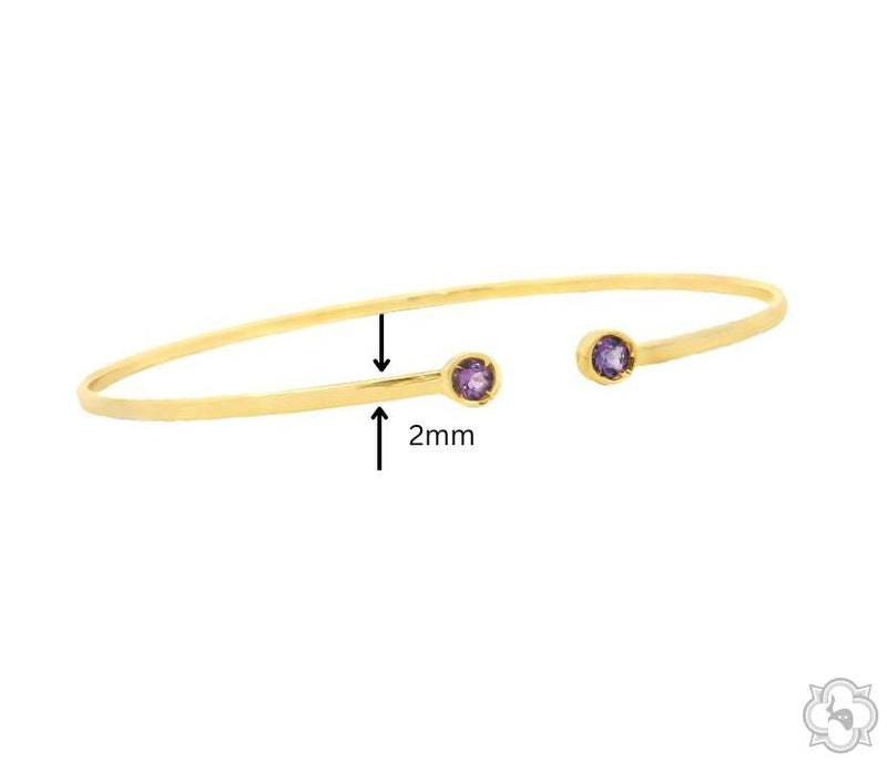 Violet Light Open Bangle 70606 - Image 6