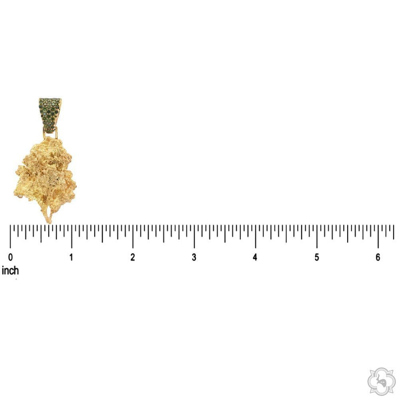 18K Gold Weed Bud pendant #2, photo 7 of 9