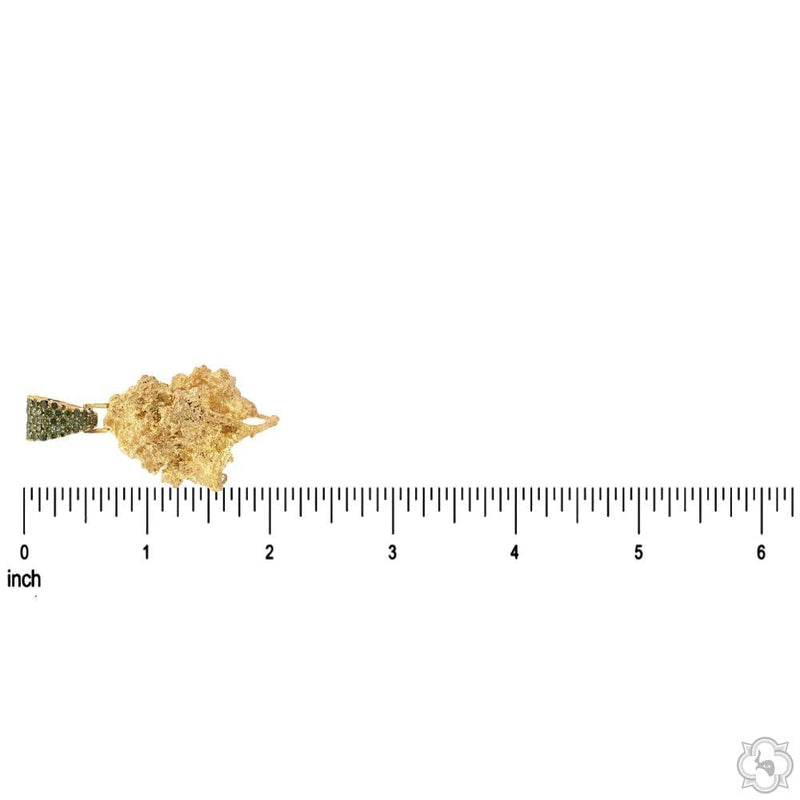 18K Gold Weed Bud pendant #2, photo 8 of 9