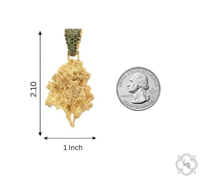 18K Gold Weed Bud pendant #2, photo 9 of 9