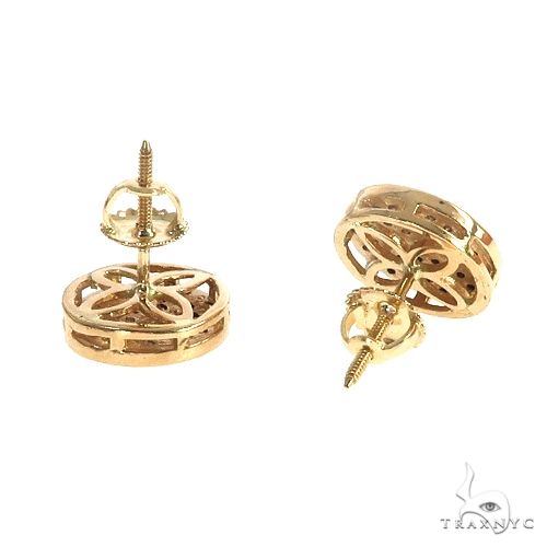 14K Gold Yin & Yang Earrings, photo 4 of 4