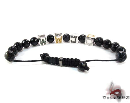 WWJD (What would Jesus do) Diamond Bracelet 28003 - Image 7