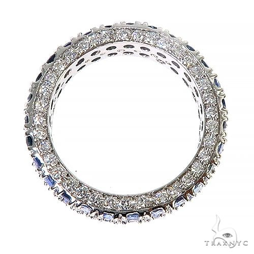 Water Sapphire Diamond Eternity Ring 66933 - Image 2