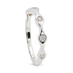 Wavy Bezel Diamond Ring, view 5