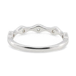 Wavy Bezel Diamond Ring, view 6