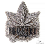 Weed Leaf Diamond Ring 68762 - Image 2