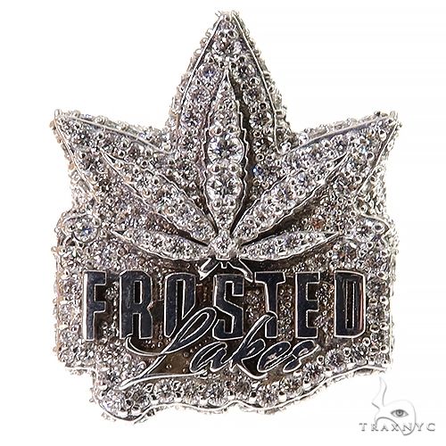 Weed Leaf Diamond Ring 68762 - Image 2