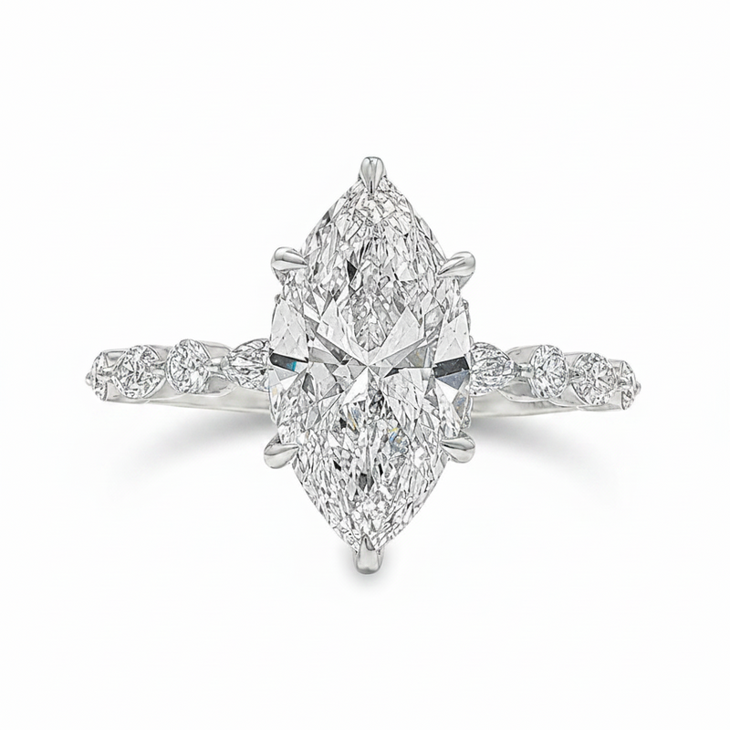 Marquise Diamond Engagement Ring 2.50 CT 71344