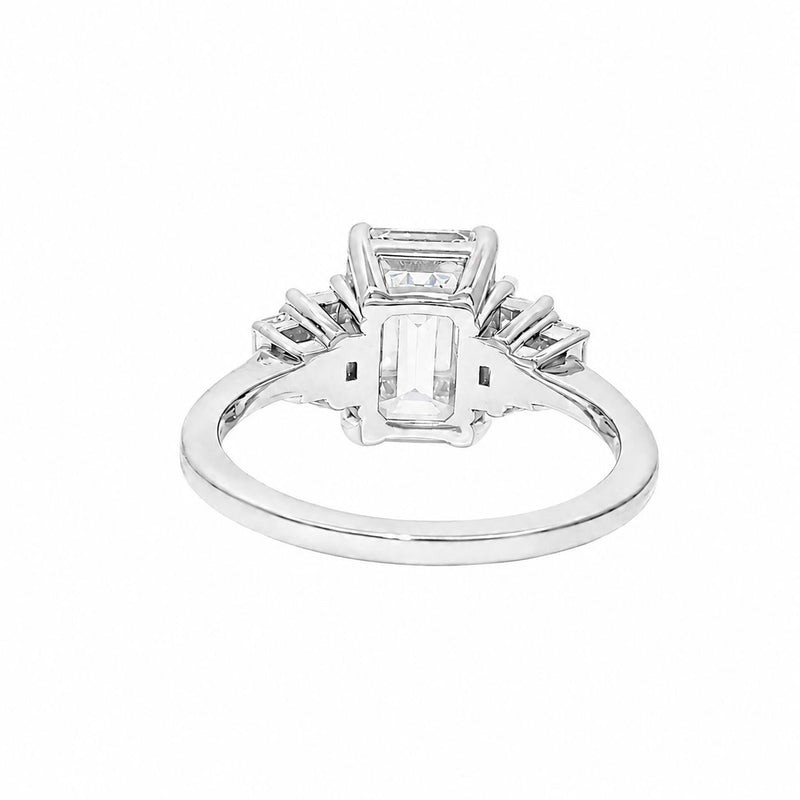 Clara Emerald Engagement Ring in 14K gold, view 4