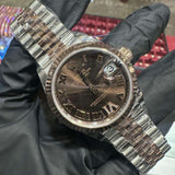 2026 Rolex Datejust 31mm | Two Tone Everose Gold | Chocolate Roman Dial