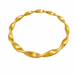 21K Gold Twisted Bangle 71464